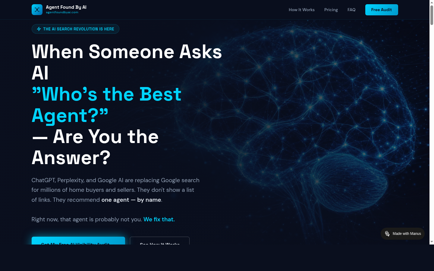 AgentFoundByAI.com — the retail AI visibility platform